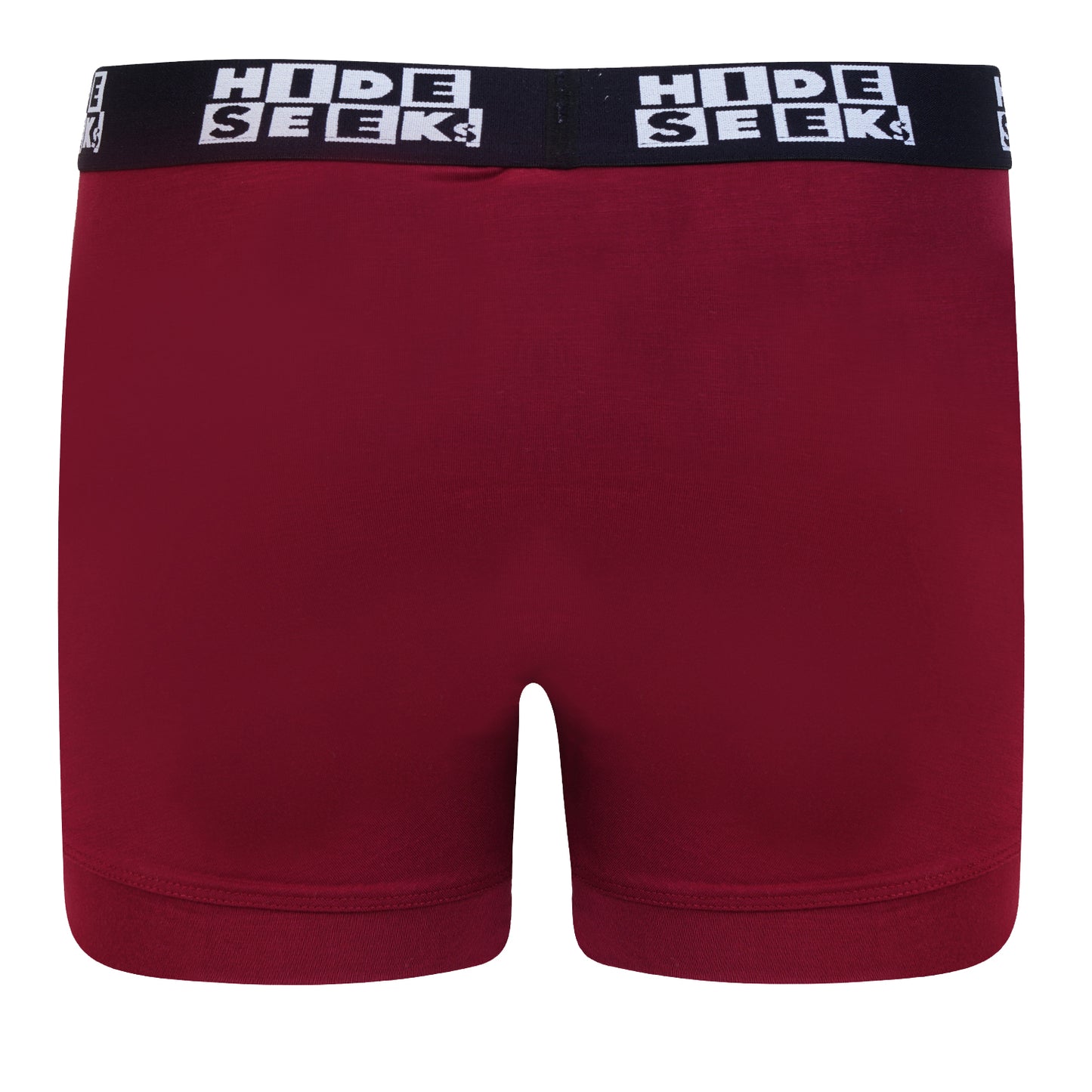 Hide & Seeks Men’s Bamboo Blend Boxer Brief – Bold Maroon Red | Breathable, Soft & Sustainable