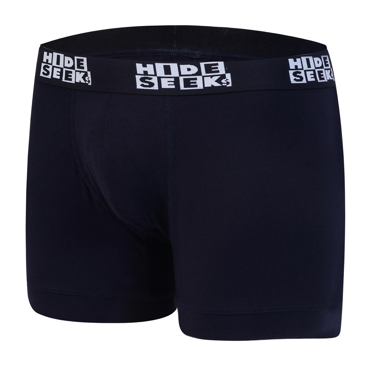 Hide & Seeks Men’s Bamboo Blend Boxer Brief – Deep Navy Blue | Breathable, Soft & Sustainable