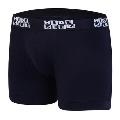 Hide & Seeks Men’s Bamboo Blend Boxer Brief – Deep Navy Blue | Breathable, Soft & Sustainable